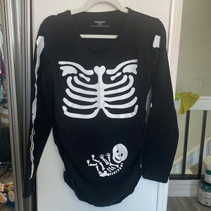 Skeleton costume maternity